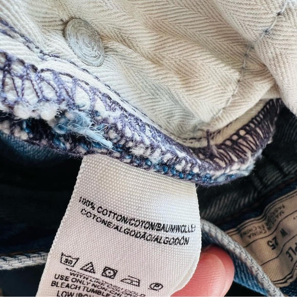 FREE PEOPLE Chelsea Fray Hem Crop Kick Jean Size 25 - Picture 7 of 7